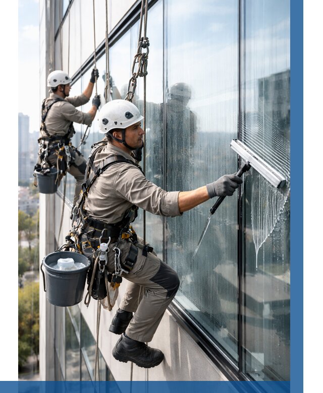 Мойка окон альпинистами в Великом Устюге от 4581 р. | ВЫСОТНИК-Влс