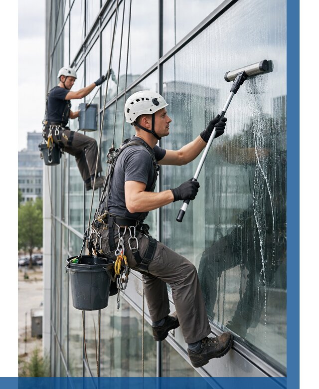 Мойка витражей альпинистами в Великом Устюге от 713 р. под ключ|ВЫСОТНИК-Влс