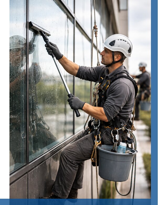 Мойка стеклянных фасадов в Великом Устюге от 204 р. | ВЫСОТНИК-Влс