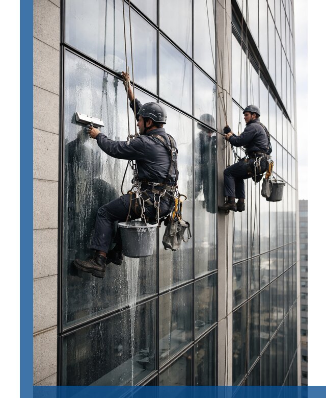 Профессиональная мойка стеклянных фасадов зданий в Великом Устюге