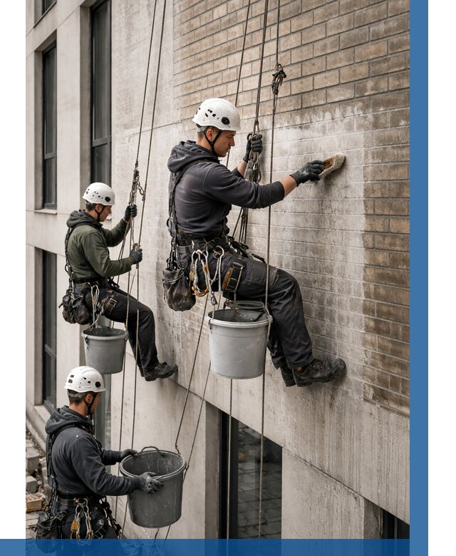 Удаление высолов с фасада в Великом Устюге от 254 р. | ВЫСОТНИК-Влс