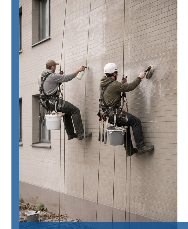 Удаление высолов с фасада зданий в Великом Устюге без повреждений и следов