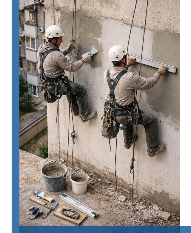 Комплексный ремонт штукатурного фасада с гарантией в Великом Устюге