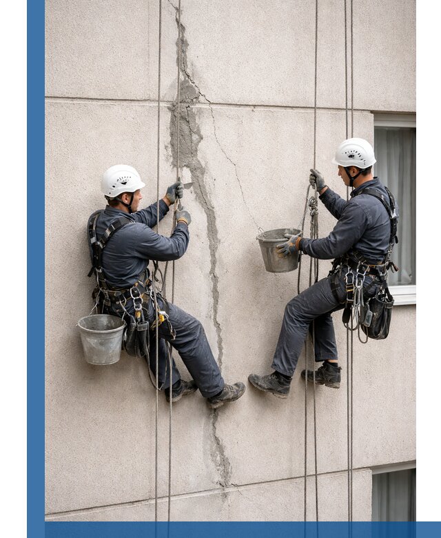 Заделка трещин на фасаде в Великом Устюге с гарантийным ремонтом