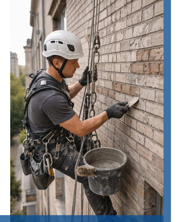 Ремонт кирпичной кладки фасада в Великом Устюге от 1832 р. | ВЫСОТНИК-Влс