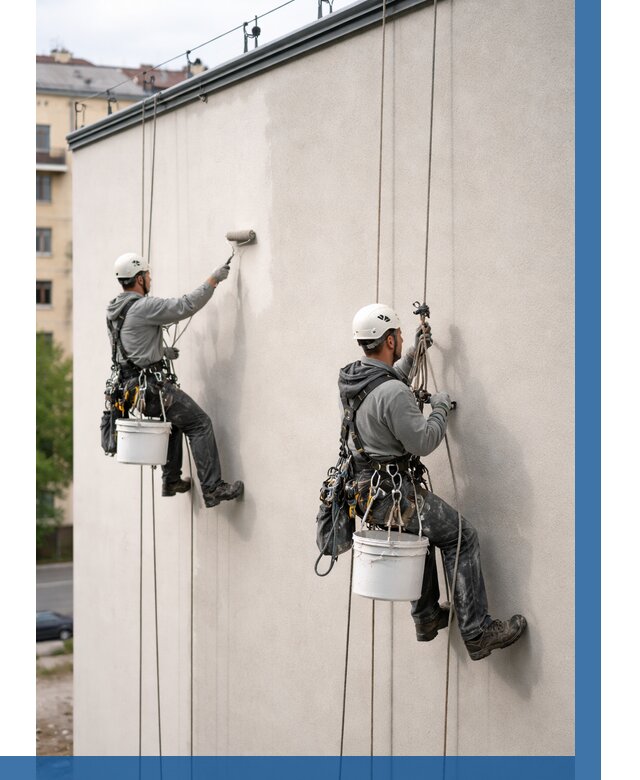 Покраска оштукатуренного фасада в Великом Устюге от 326 р. | ВЫСОТНИК-Влс