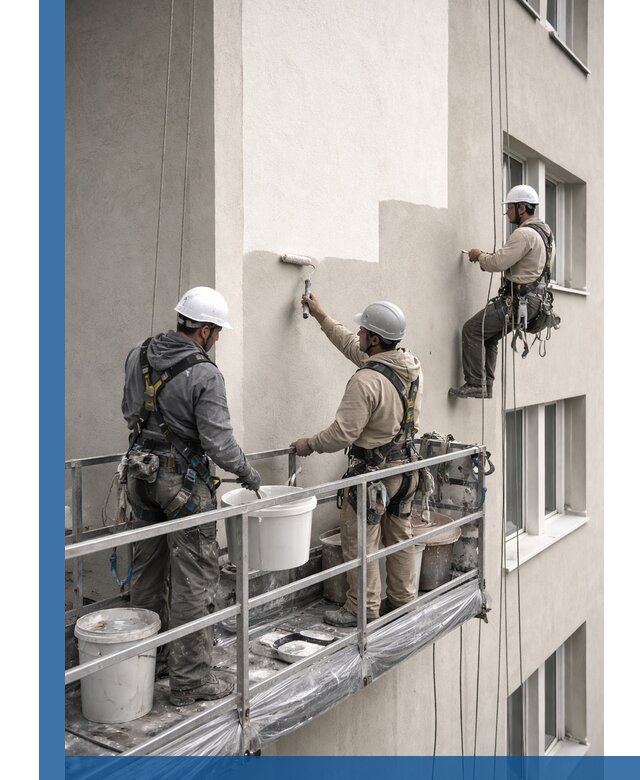 Покраска оштукатуренного фасада в Великом Устюге под ключ с гарантией