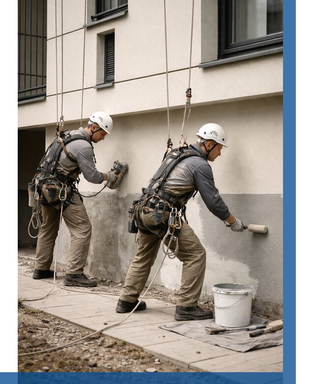 Окраска цоколя здания в Великом Устюге от 458 р. под ключ | ВЫСОТНИК-Влс