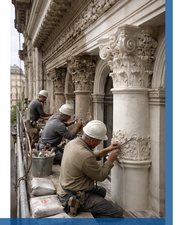 Реставрация фасадной лепнины в Великом Устюге от 2545 р. | ВЫСОТНИК-Влс