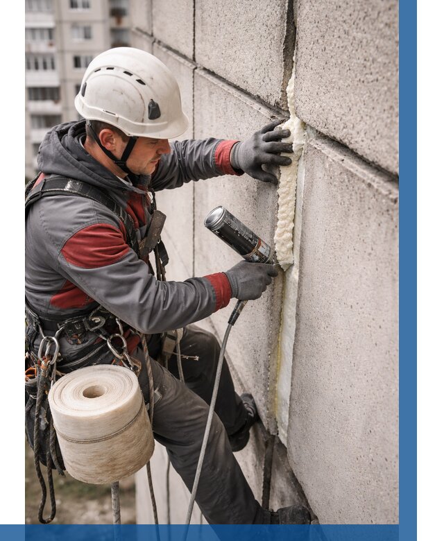 Утепление межпанельных швов в Великом Устюге от 713 р. | ВЫСОТНИК-Влс