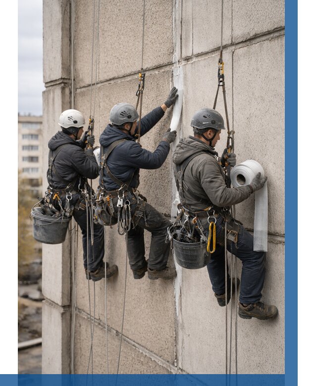 Ремонт межпанельных швов в Великом Устюге от 763 р. | ВЫСОТНИК-Влс