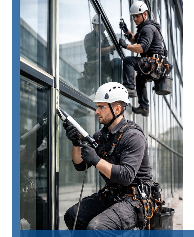 Герметизация витражных швов в Великом Устюге для зданий и фасадов