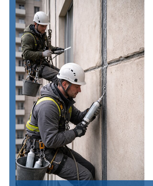 Герметизация деформационных швов фасада в Великом Устюге качественно