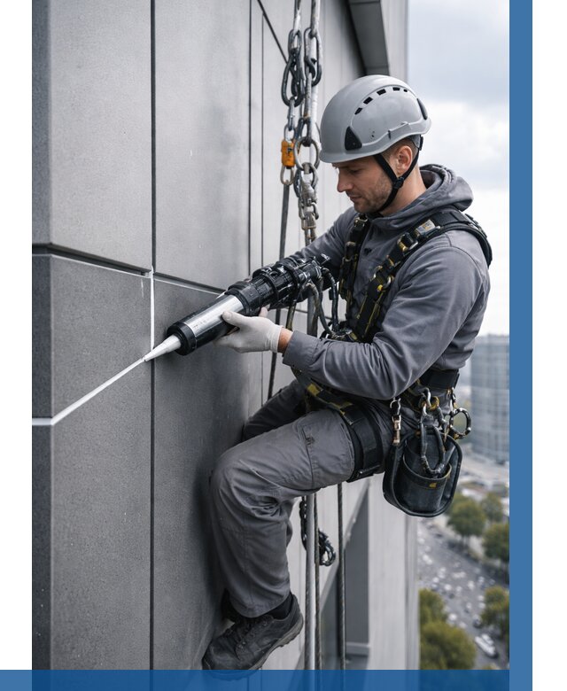 Герметизация стыков фасадных панелей в Великом Устюге от 6616 р.| ВЫСОТНИК-Влс