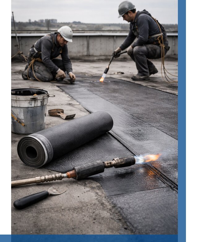 Ремонт рулонной кровли в Великом Устюге от 662 р. | ВЫСОТНИК-Влс