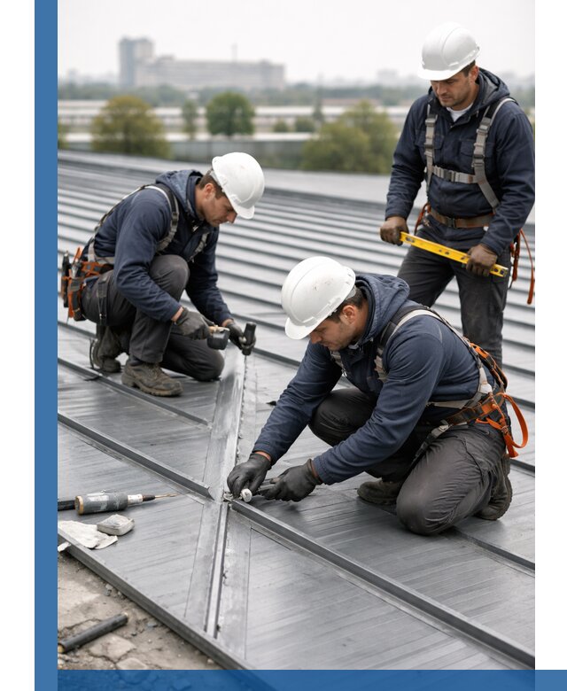 Ремонт фальцевой кровли в Великом Устюге срочно и качественно