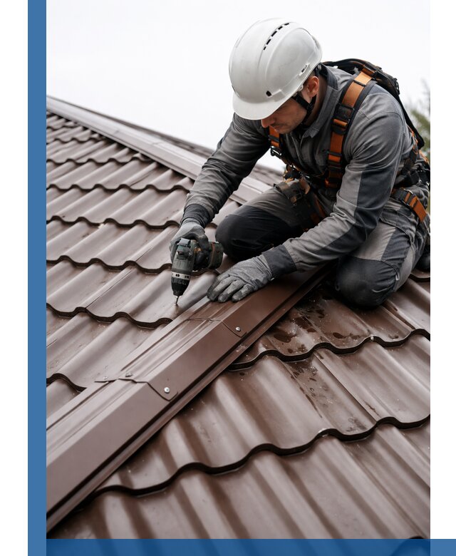 Ремонт металлочерепицы на крыше в Великом Устюге профессионально