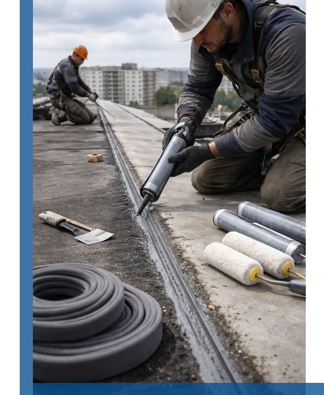 Герметизация швов кровли в Великом Устюге с гарантией герметичности