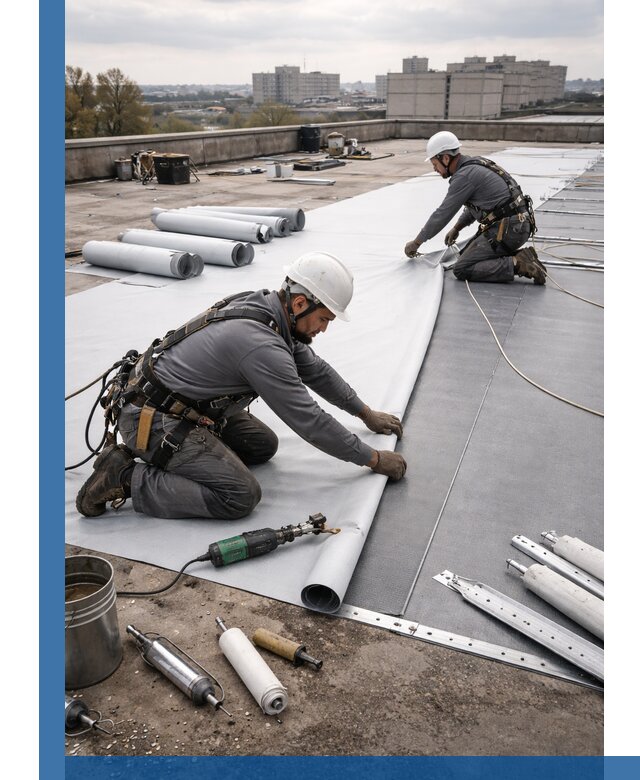 Монтаж мембранной кровли в Великом Устюге для промышленных зданий