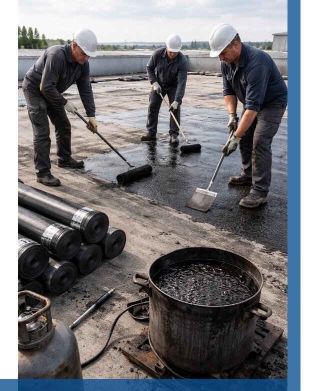 Гидроизоляция кровли мастикой в Великом Устюге от 611 р. | ВЫСОТНИК-Влс