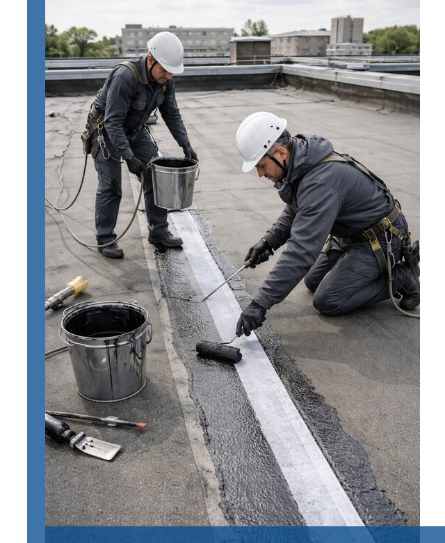 Гидроизоляция кровли мастикой в Великом Устюге надежная защита