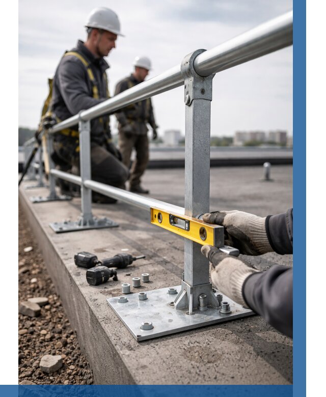 Монтаж кровельного ограждения в Великом Устюге от 1221 р. | ВЫСОТНИК-Влс