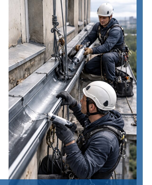 Ремонт водосточных желобов в Великом Устюге от 6616 р. | ВЫСОТНИК-Влс