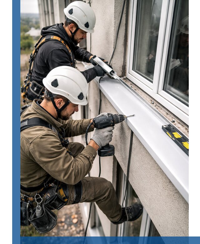 Профессиональный монтаж оконных отливов и отведения воды в Великом Устюге
