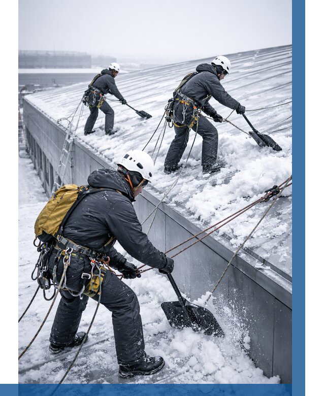 Очистка навесов от снега в Великом Устюге от 4581 р. | ВЫСОТНИК-Влс