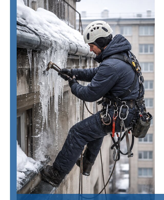 Удаление наледи и чистка водостоков в Великом Устюге оперативно и безопасно