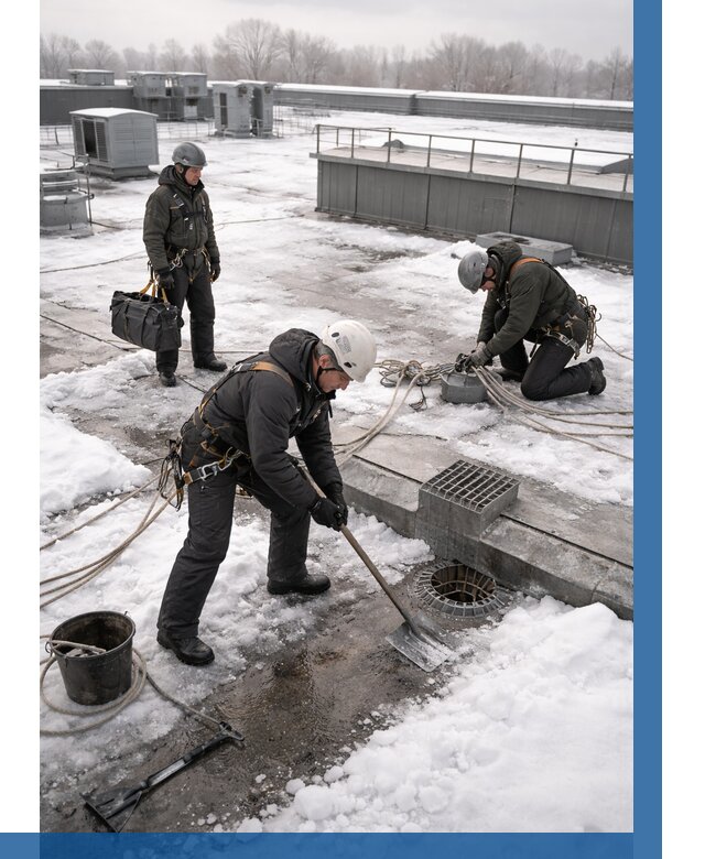 Абонентское обслуживание кровли зимой в Великом Устюге от 8143 р. | ВЫСОТНИК-Влс