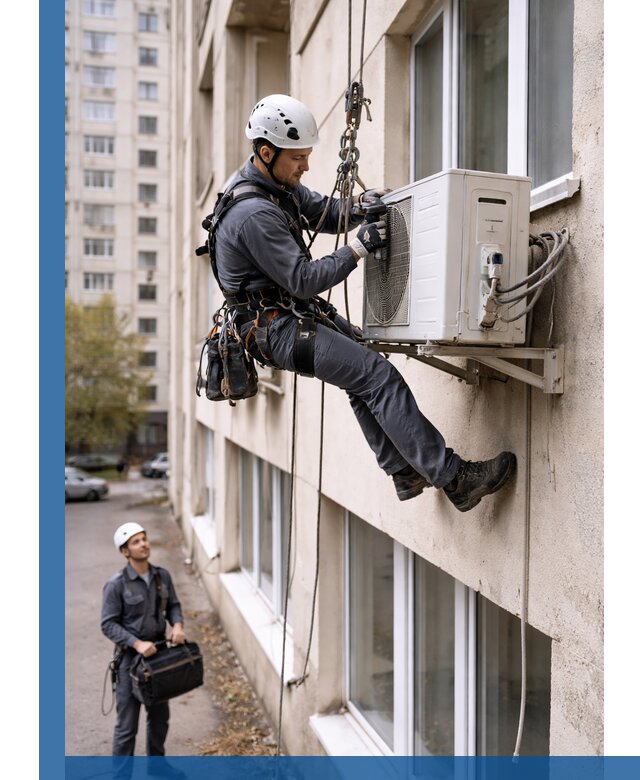 Демонтаж внешнего блока кондиционера в Великом Устюге профессионально