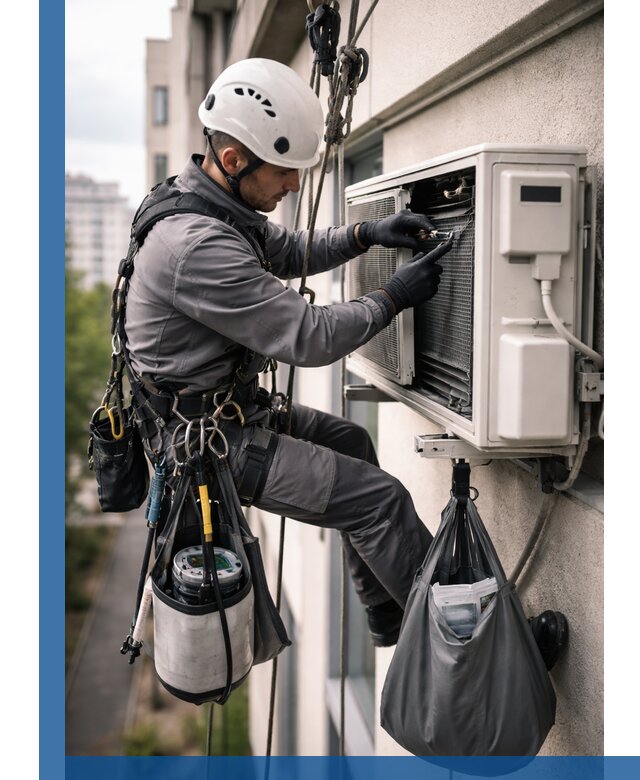 Обслуживание внешнего блока кондиционера в Великом Устюге профессионально