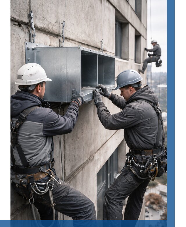 Монтаж вентиляционных коробов в Великом Устюге от 3054 р. | ВЫСОТНИК-Влс