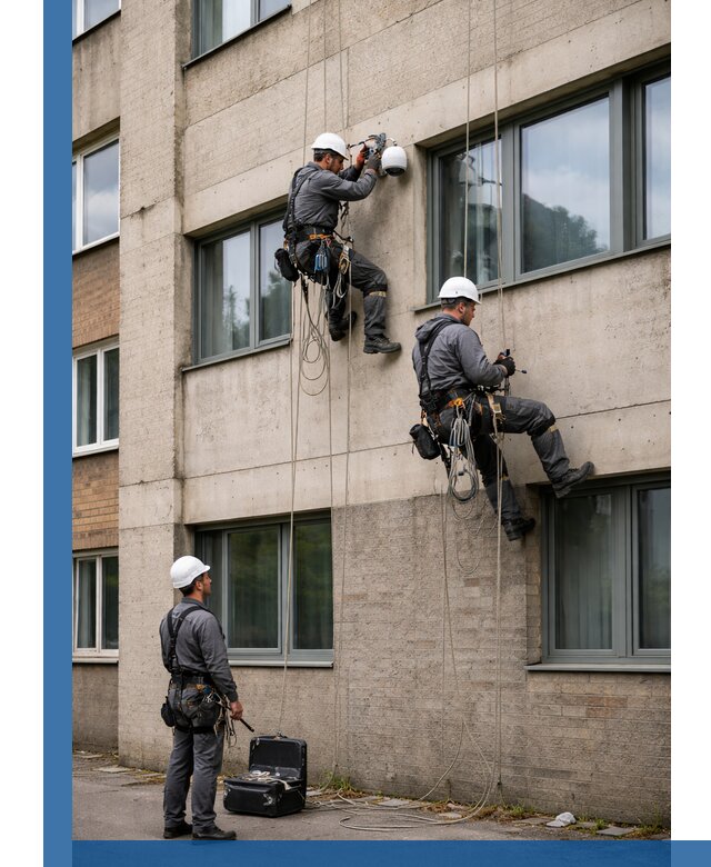 Монтаж фасадных камер видеонаблюдения в Великом Устюге под ключ