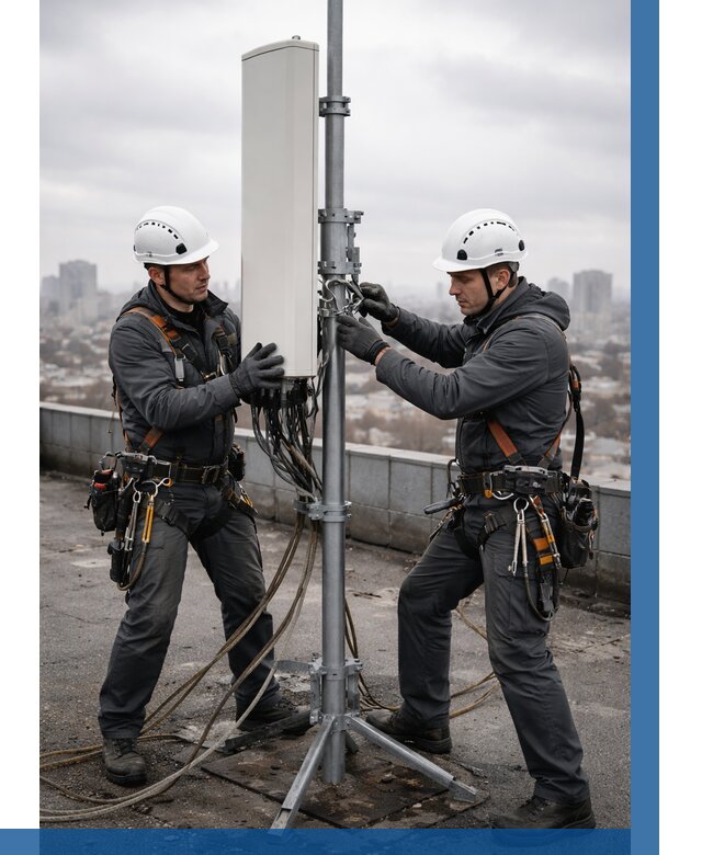 Монтаж антенн связи на крыше в Великом Устюге от 8652 р. | ВЫСОТНИК-Влс