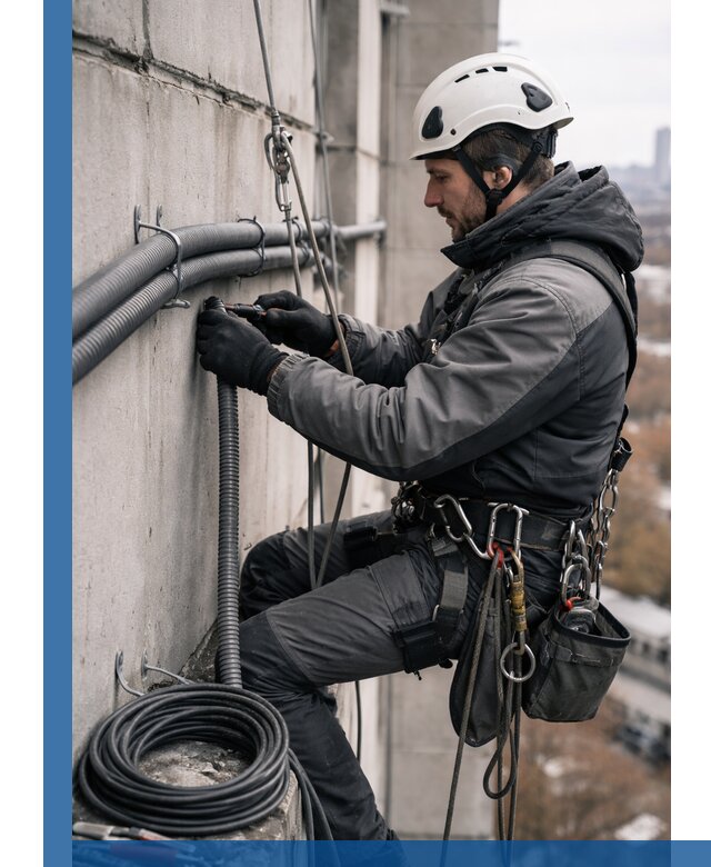 Профессиональный монтаж гофры для кабеля в Великом Устюге с гарантией