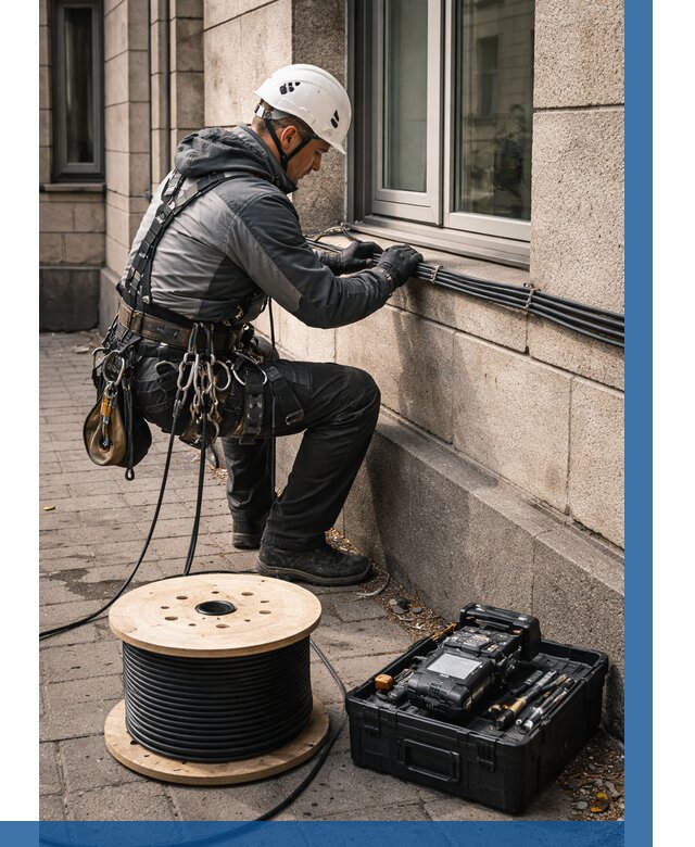 Прокладка оптоволоконного кабеля в Великом Устюге от 814 р. | ВЫСОТНИК-Влс