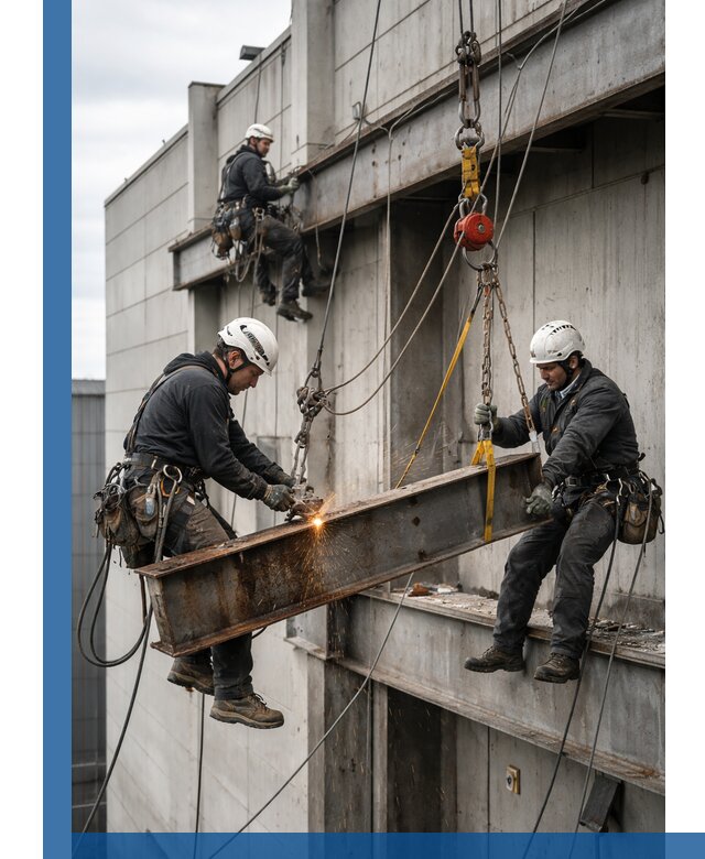 Демонтаж металлоконструкций на высоте в Великом Устюге под ключ