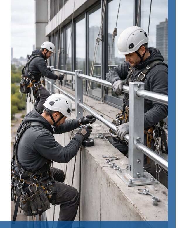 Монтаж ограждений на высоте в Великом Устюге, от 1221 р. | ВЫСОТНИК-Влс