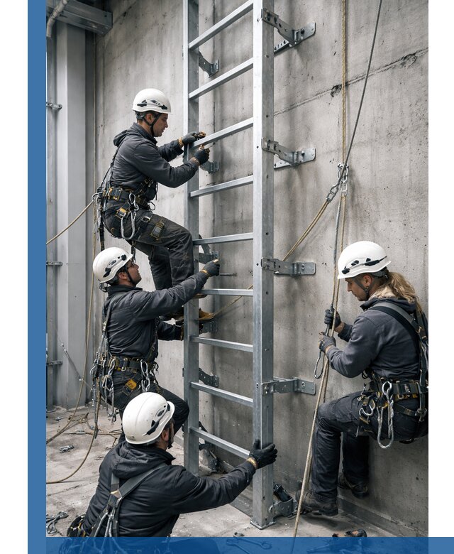Монтаж металлических лестниц в Великом Устюге под ключ со гарантией