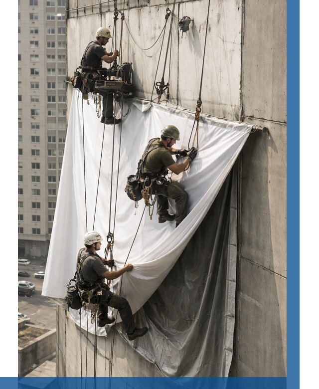 Замена баннерного полотна в Великом Устюге от 6616 р. | ВЫСОТНИК-Влс—заказать
