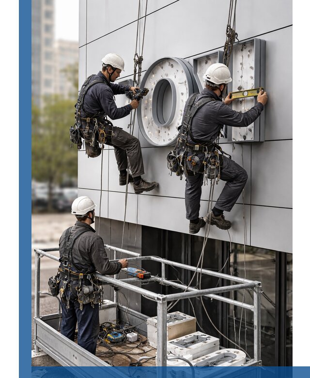 Профессиональный монтаж световых букв в Великом Устюге под ключ