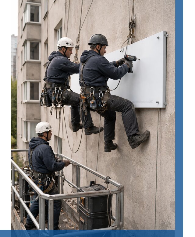 Монтаж табличек и указателей в Великом Устюге от 3563 р. | ВЫСОТНИК-Влс