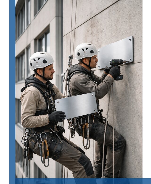 Монтаж табличек и указателей в Великом Устюге для зданий и сооружений