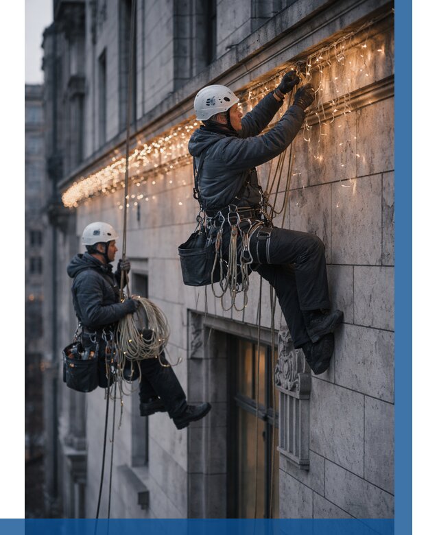 Монтаж новогодней иллюминации в Великом Устюге от 8652 р. | ВЫСОТНИК-Влс