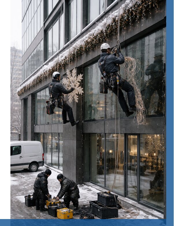 Демонтаж новогоднего оформления в Великом Устюге от 5598 р. | ВЫСОТНИК-Влс