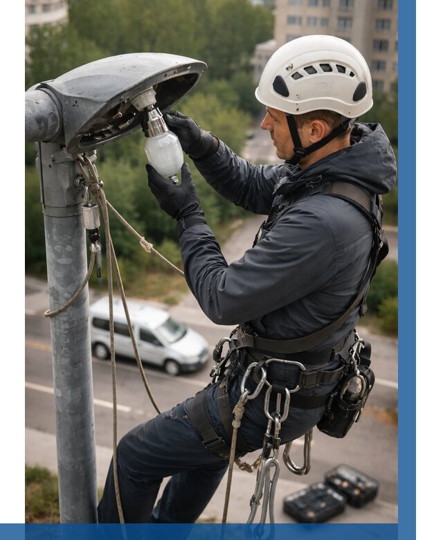 Замена ламп на высоте в Великом Устюге от 2545 р. | ВЫСОТНИК-Влс