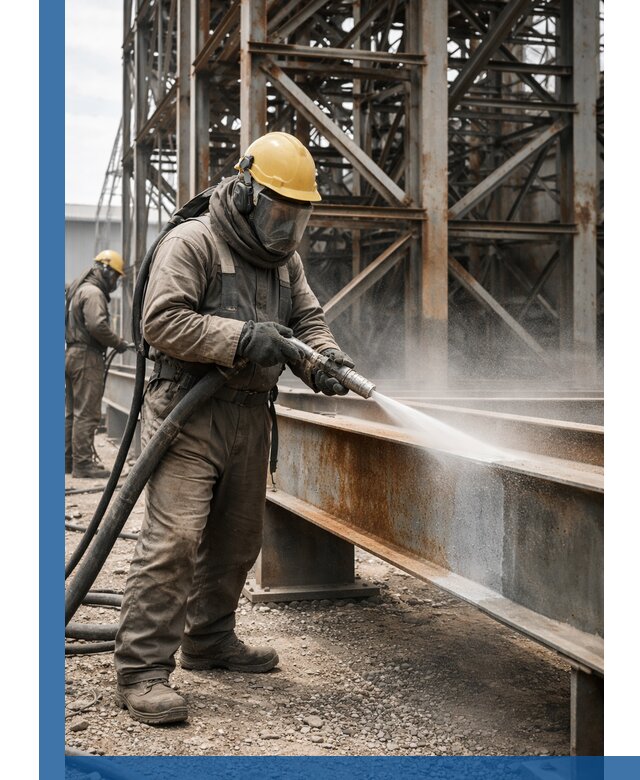 Пескоструйная очистка металлоконструкций в Великом Устюге промышленная