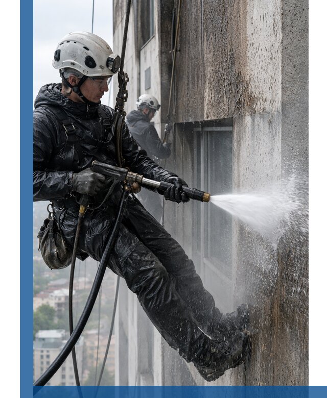 Гидроструйная очистка фасадов и конструкций в Великом Устюге